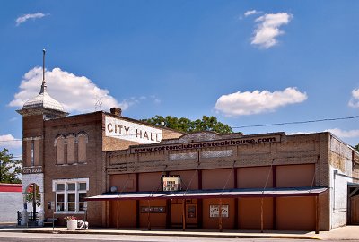 City Hall and accompanying steak house.
