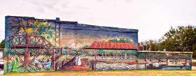 Shawnee, OK. This wall mural comes alive in HDR processing