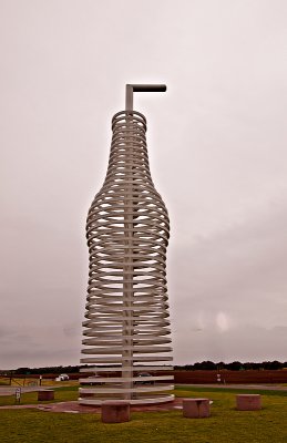 The giant soda pop bottle in Arcadia, OK.