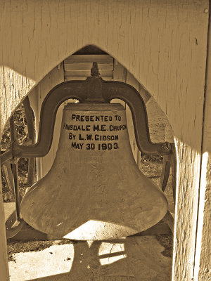 The Church Bell in Grayscale