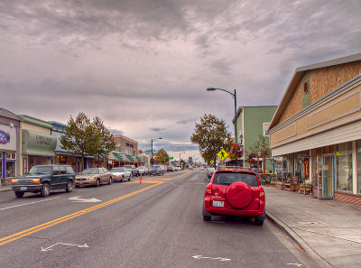 Downtown Sequim (Rt 101 Looking West)
