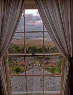 View from the 2nd story window looking towards the bay
