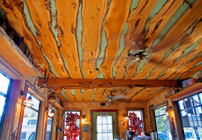 Ceiling detail in the Lost maples cafe