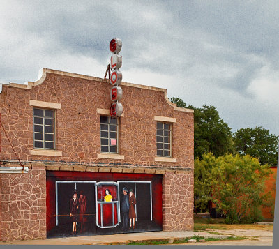 The old Globe theater in Bertram, TX-2012