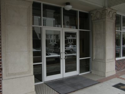 The Theatre Entrance. It has 1200 seats.