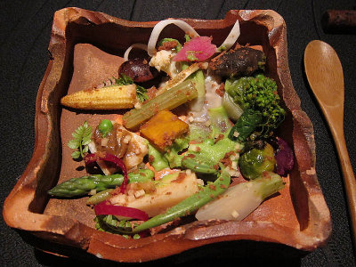 Wide Variety of Japanese Spring Vegetables in one plate...
