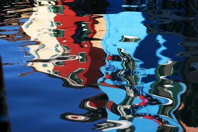 water reflections in Burano