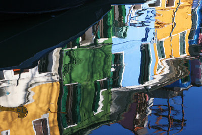 water reflections in Burano