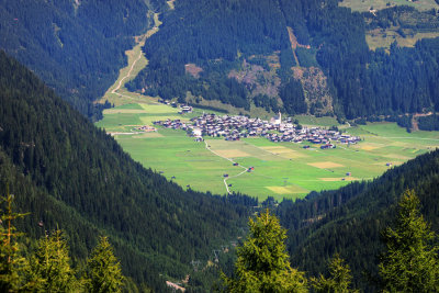 Obertilliach, view from Porze-Hutte