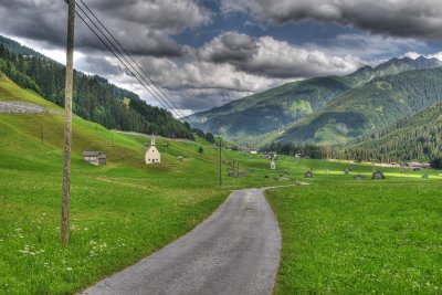 Obertilliach, a cloudy weather  (HDR)