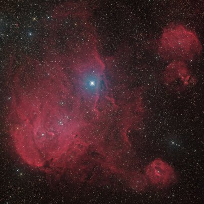 IC 2944, IC 2948 - The 'Running Chicken Nebula' in Centaurus
