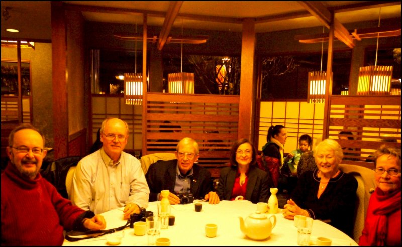 l to r  Tom Abrahamsson, Henning Wulff, Ted Grant, Tanya Wulff, Irene Grant, Tuulikki Abrahamsson