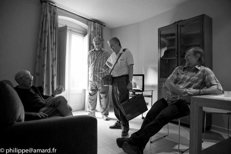 the other room 31...l to r  - Ted Grant, Geoff Hopkinson, Lluis Ripoll, Daniel Ridings (photo Philippe Amard)