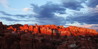 Rocks ablaze