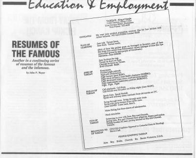 Tarzan resume - Wahoo Reader