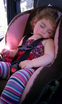 Napping on the way to East Bay!