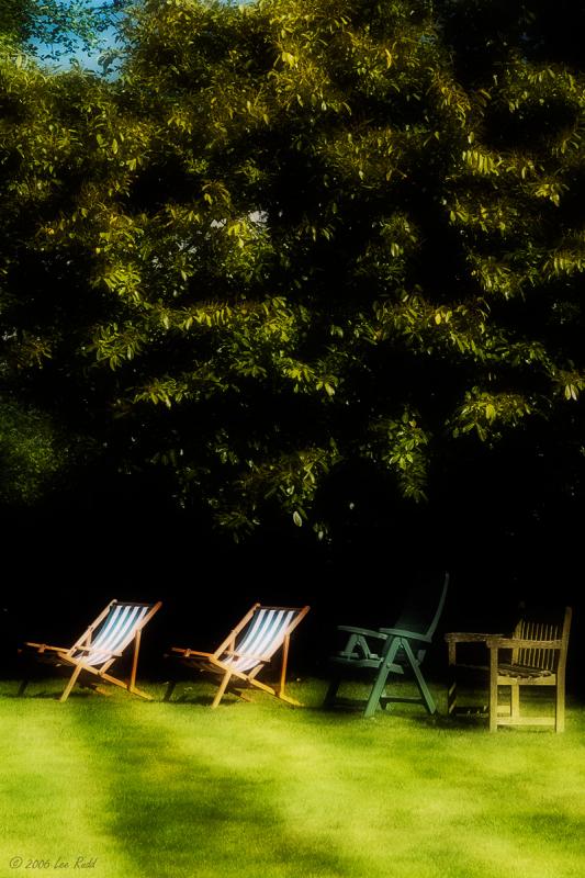Ghostly sunchairs