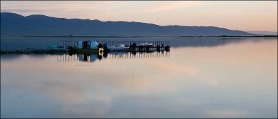 sunset Lake Qinghai  C