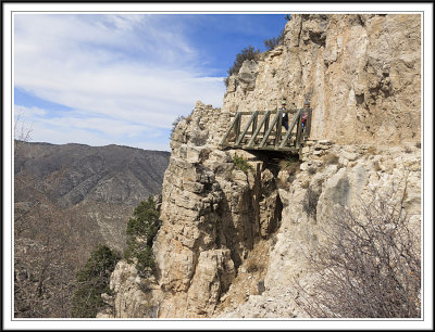 Bridge along a Cliff