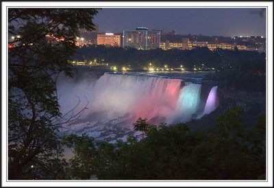 Niagara Fall at night