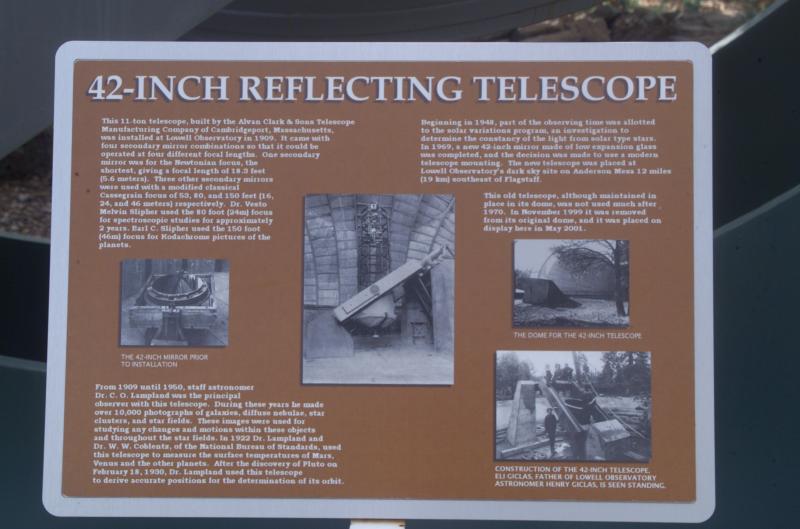 Information on 42 inch telescope