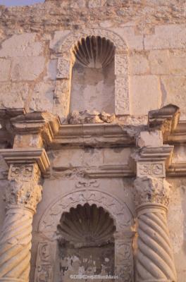 Detail Upper Portico at the ALAMO