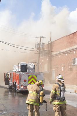 Third Hook and Ladder Truck Arrives