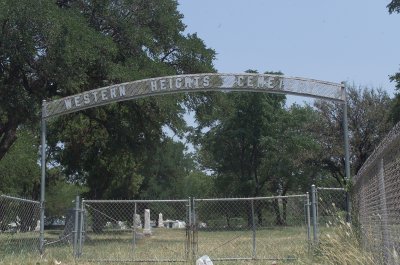 Western Heights Cemetary on Ft Worth Ave in Dallas