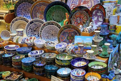 Pottery in the Grand Bazaar, Istanbul