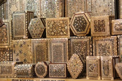 Wooden boxes, Grand Bazaar, Istanbul