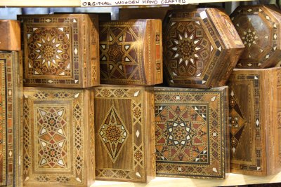 Wooden boxes, Grand Bazaar, Istanbul