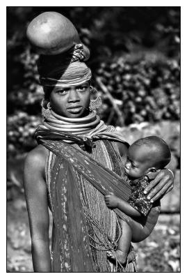 Tribeswoman With Baby