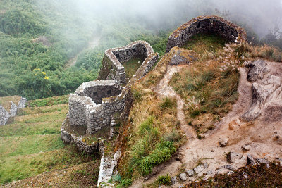 Inca Ruins in Clouds