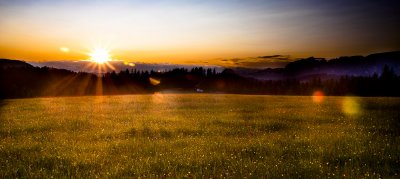 Sunset in the Dolomites