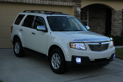 2011 Mazda Tribute with After Market Blue Zenon Head and Fog Lights