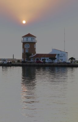 Almerimar Capitan Tower at Dusk