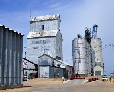 Chapman, NE grain elevators.