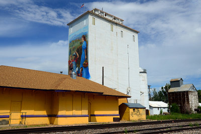 Berthoud, CO grain elevators.