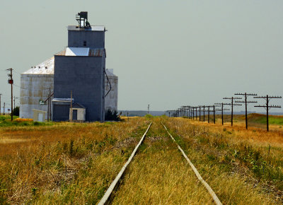 Brandon, CO old grain elevator.