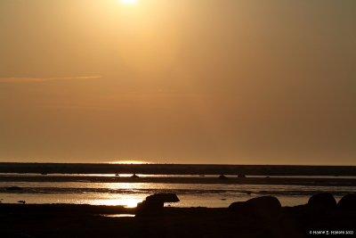Sunset on land, Sweden