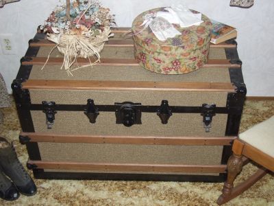 Sam Trotter restored this beatiful old trunk