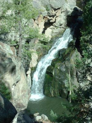 Jemez Falls from above