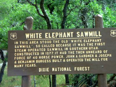 one of the information signs in the camps