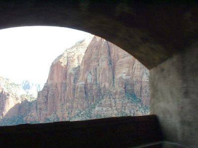 Tunnel window from the inside