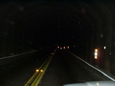 Inside the tunnel