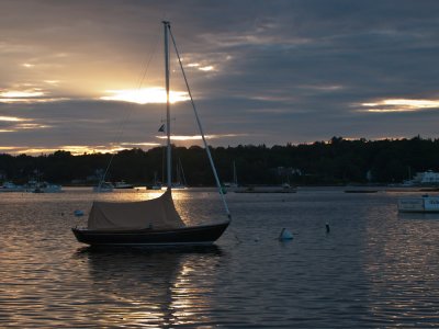 Sunset at boothbay