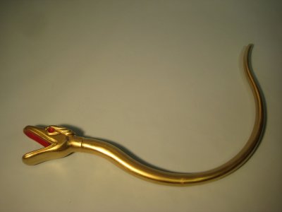Carolina Marquez-Sterling made this serpent horn for the Chitty Chitty Bang Bang car