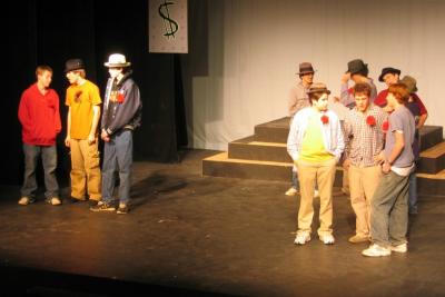 Guys and Dolls rehearsal
