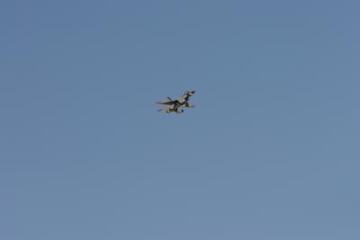 Jet landing at Nebbin AFB (3442)