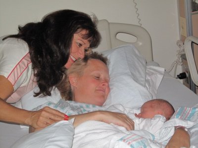 With aunt Roro